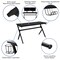 Flash Furniture Black Gaming Desk and Chair Set with Cup Holder BLN-X10D1904L-BK-GG - alternate 7